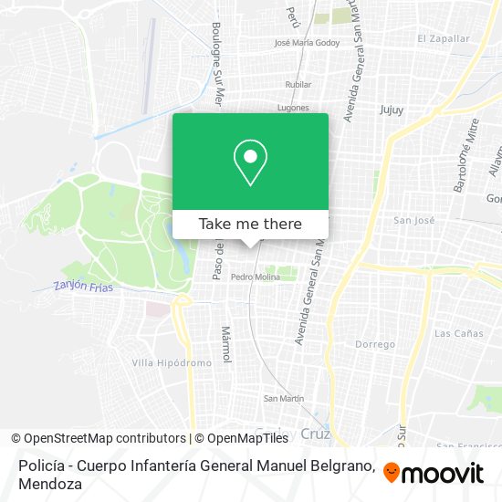 Policía - Cuerpo Infantería General Manuel Belgrano map