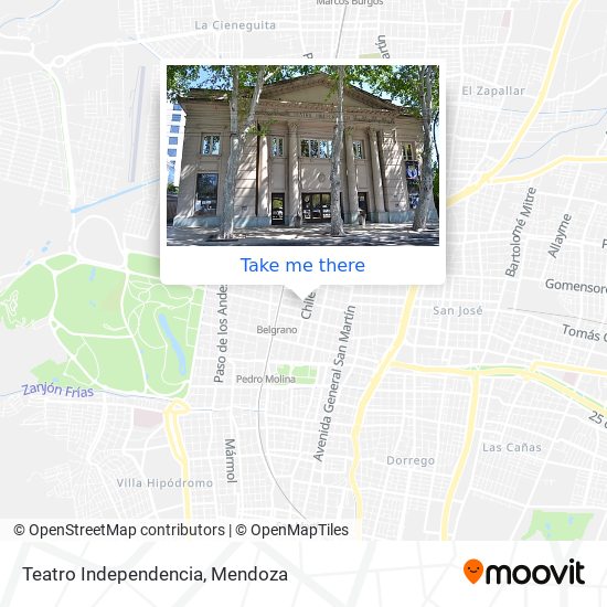 Mapa de Teatro Independencia