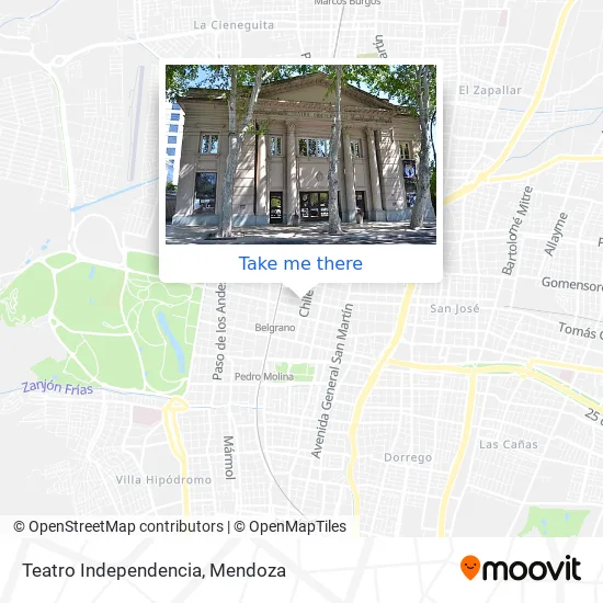 Teatro Independencia map