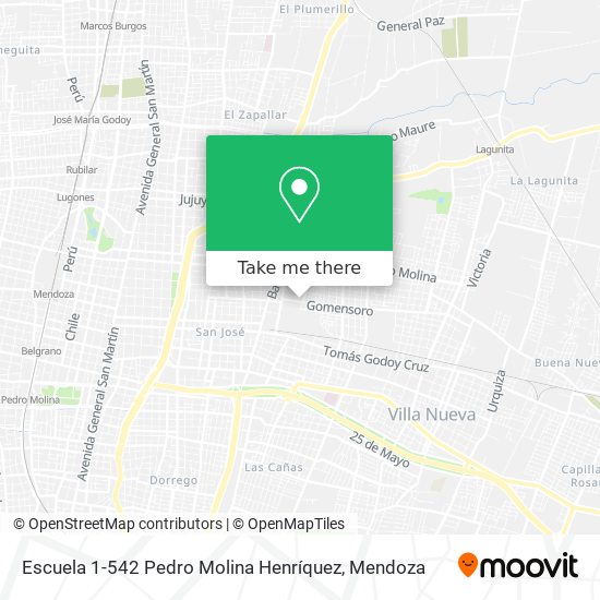 Escuela 1-542 Pedro Molina Henríquez map