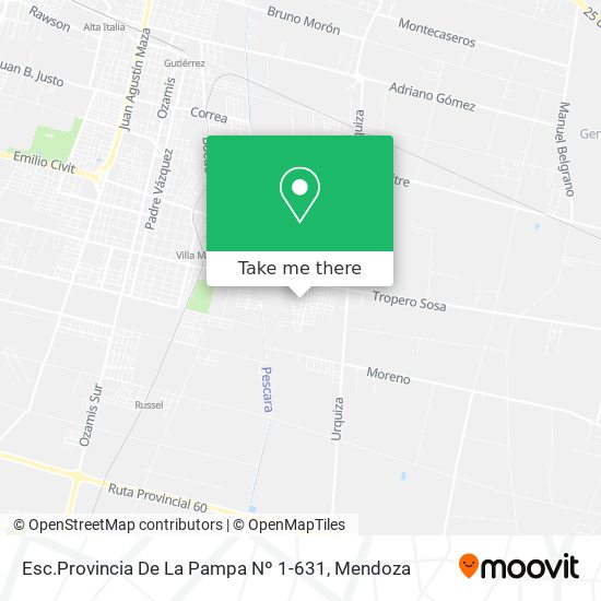 Mapa de Esc.Provincia De La Pampa Nº 1-631