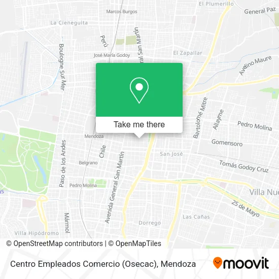 Centro Empleados Comercio (Osecac) map
