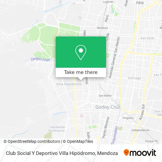 Club Social Y Deportivo Villa Hipódromo map