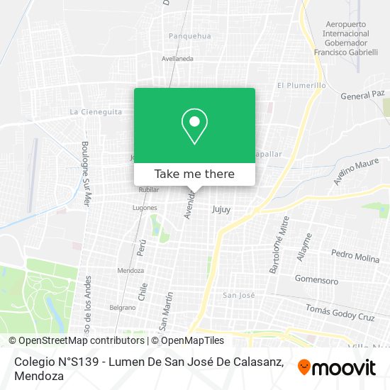 Mapa de Colegio N°S139 - Lumen De San José De Calasanz