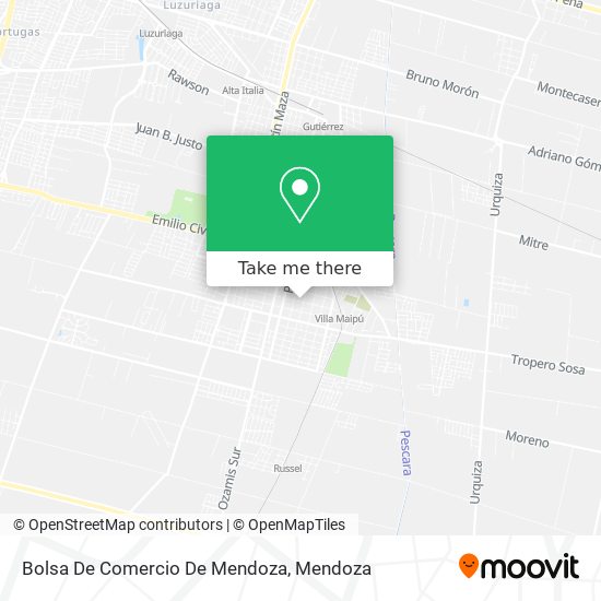 Mapa de Bolsa De Comercio De Mendoza