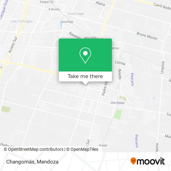 Mapa de Changomás