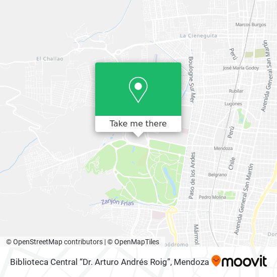 Biblioteca Central “Dr. Arturo Andrés Roig” map