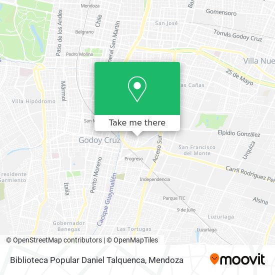 Biblioteca Popular Daniel Talquenca map