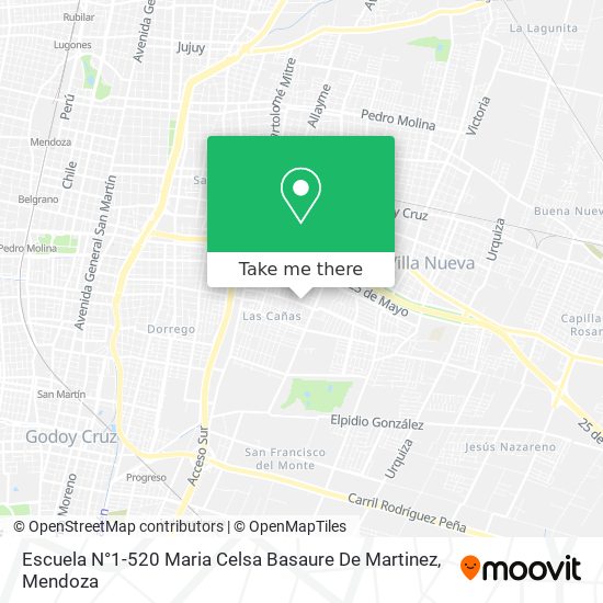 Mapa de Escuela N°1-520 Maria Celsa Basaure De Martinez