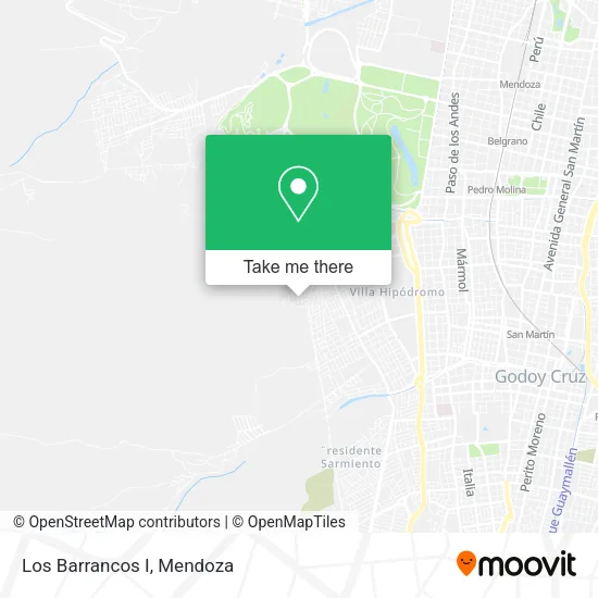 Los Barrancos I map
