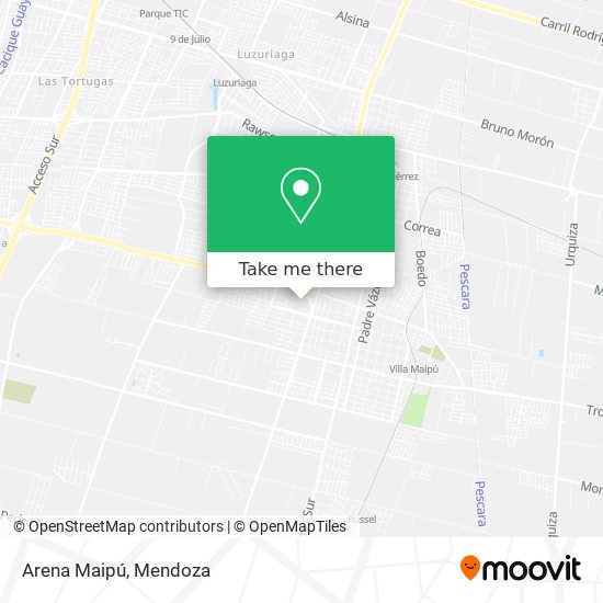 Arena Maipú map