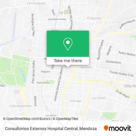 Mapa de Consultorios Externos Hospital Central