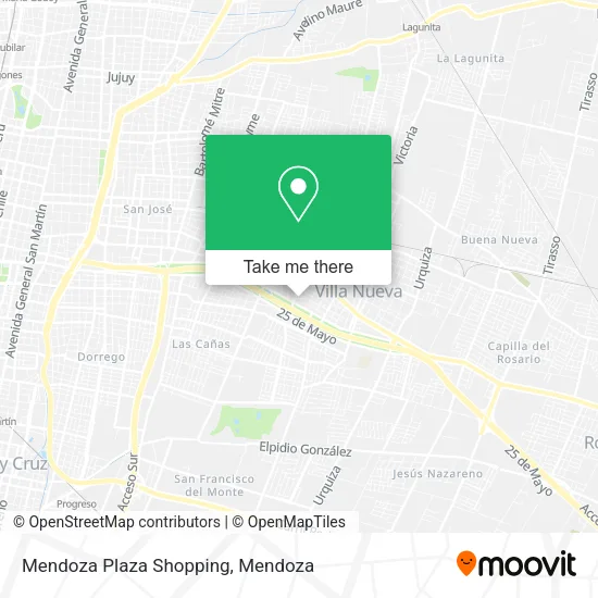 Mendoza Plaza Shopping map
