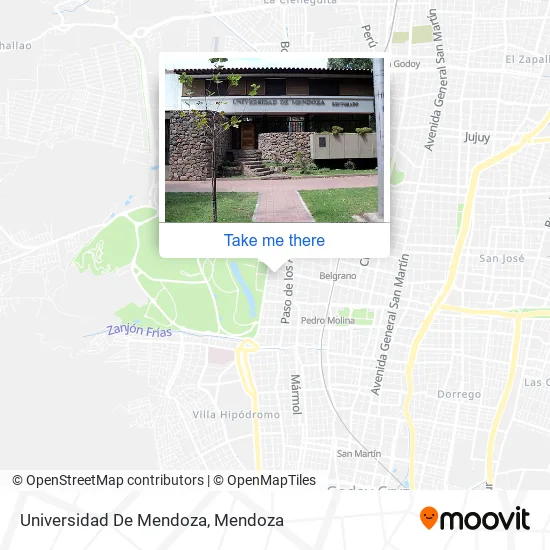 Universidad De Mendoza map