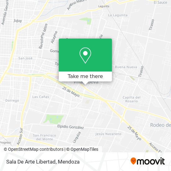 Mapa de Sala De Arte Libertad