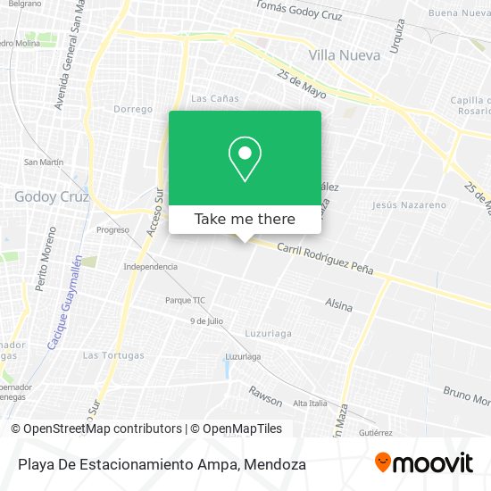 Mapa de Playa De Estacionamiento Ampa