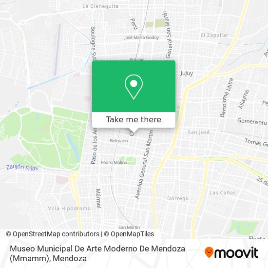 Mapa de Museo Municipal De Arte Moderno De Mendoza (Mmamm)