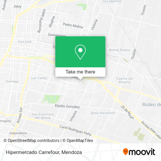 Mapa de Hipermercado Carrefour