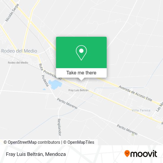 Mapa de Fray Luis Beltrán
