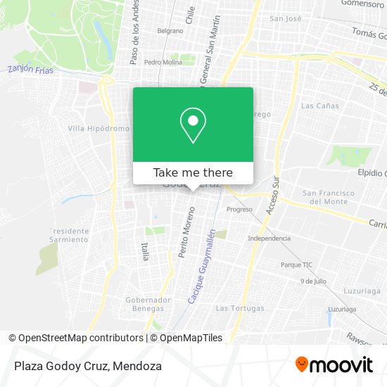 Plaza Godoy Cruz map