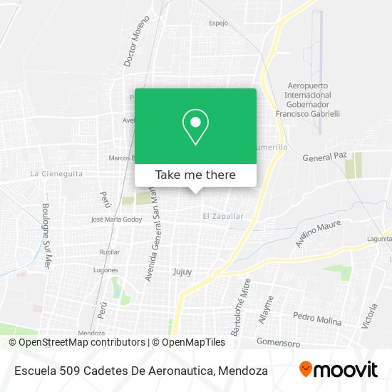 Mapa de Escuela 509 Cadetes De Aeronautica