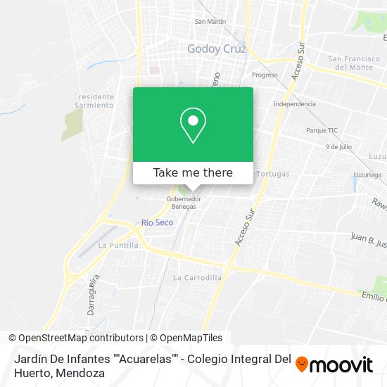 Jardín De Infantes ""Acuarelas"" - Colegio Integral Del Huerto map