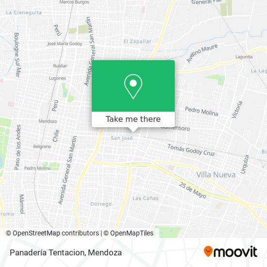Panadería Tentacion map
