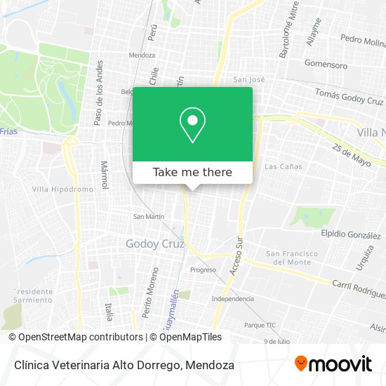 Clínica Veterinaria Alto Dorrego map