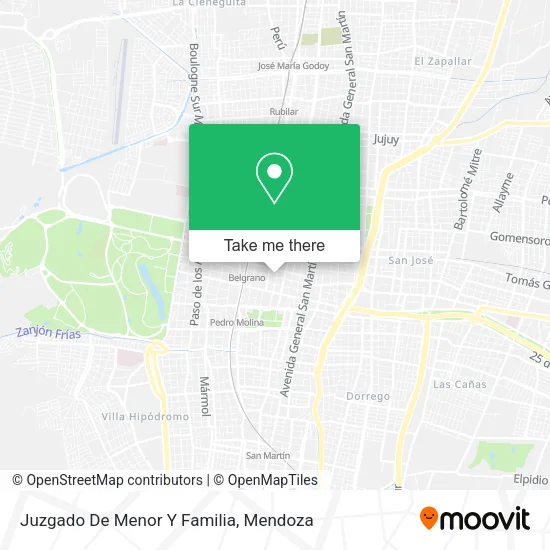 Juzgado De Menor Y Familia map