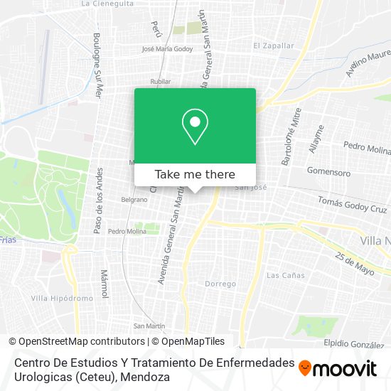 Mapa de Centro De Estudios Y Tratamiento De Enfermedades Urologicas (Ceteu)