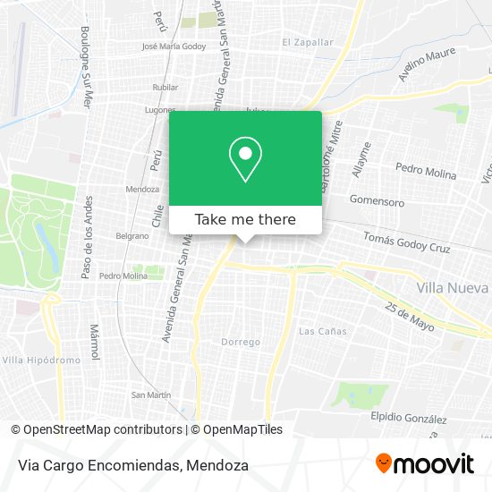 Mapa de Via Cargo Encomiendas