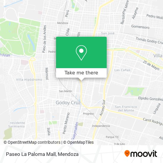 Mapa de Paseo La Paloma Mall