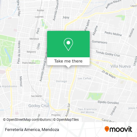 Ferretería America map