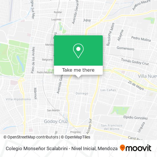 Mapa de Colegio Monseñor Scalabrini - Nivel Inicial