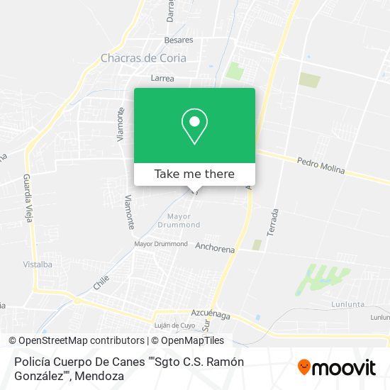 Policía Cuerpo De Canes ""Sgto C.S. Ramón González"" map