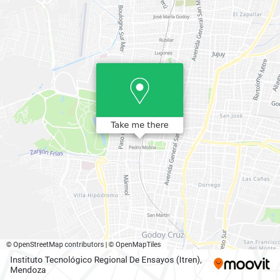 Instituto Tecnológico Regional De Ensayos (Itren) map