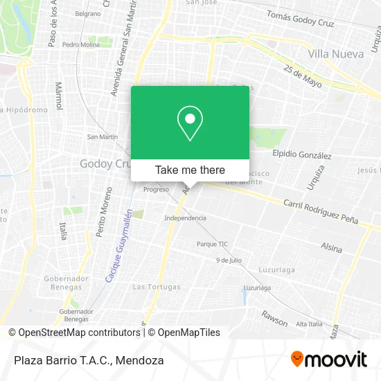 Plaza Barrio T.A.C. map