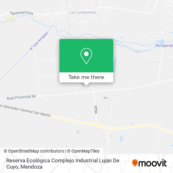 Reserva Ecológica Complejo Industrial Luján De Cuyo map