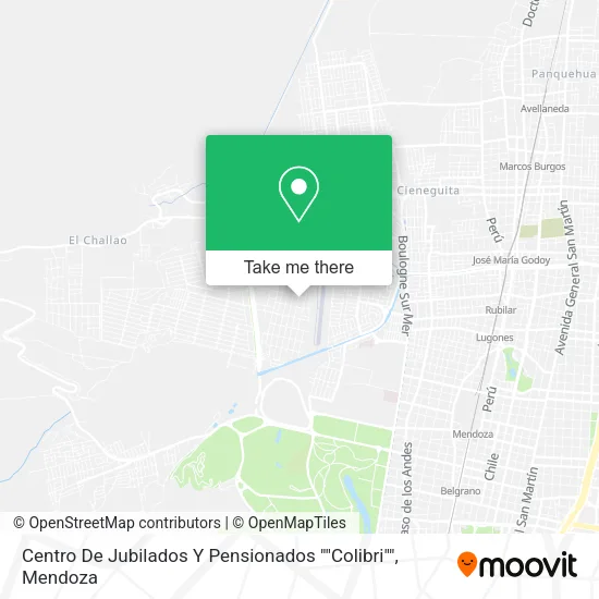 Centro De Jubilados Y Pensionados ""Colibri"" map