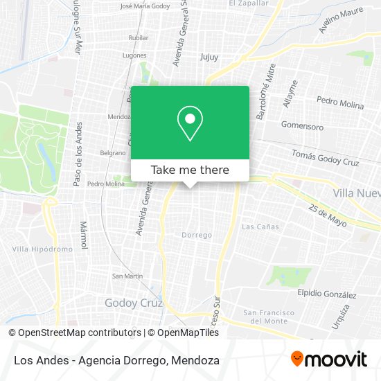 Mapa de Los Andes - Agencia Dorrego