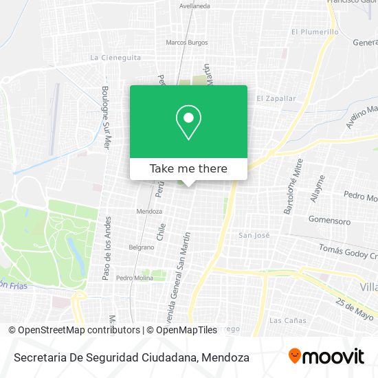 Secretaria De Seguridad Ciudadana map