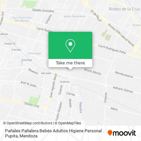 Pañales Pañalera Bebés Adultos Higiene Personal Pupita map