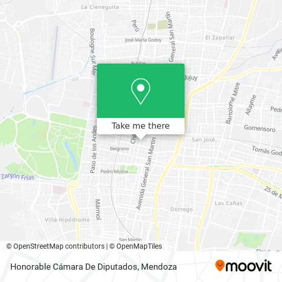 Honorable Cámara De Diputados map