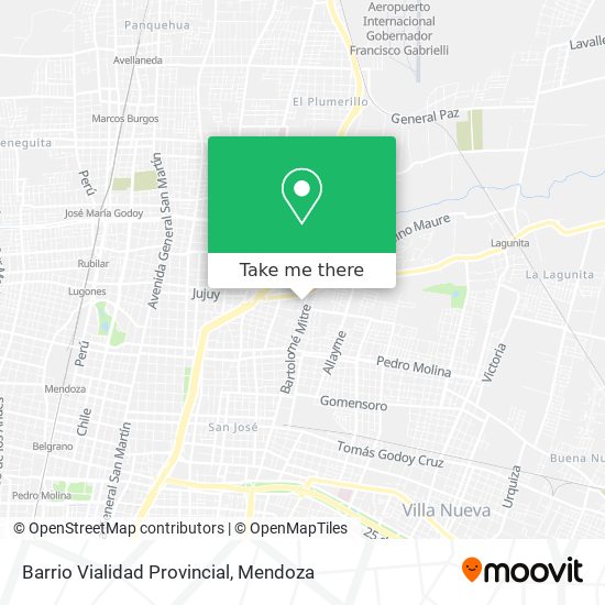 Barrio Vialidad Provincial map