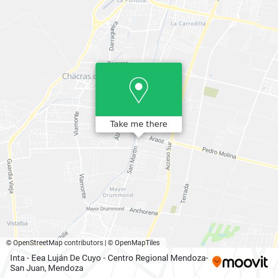 Inta - Eea Luján De Cuyo - Centro Regional Mendoza-San Juan map