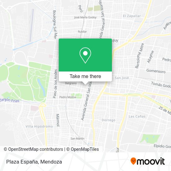 Mapa de Plaza España