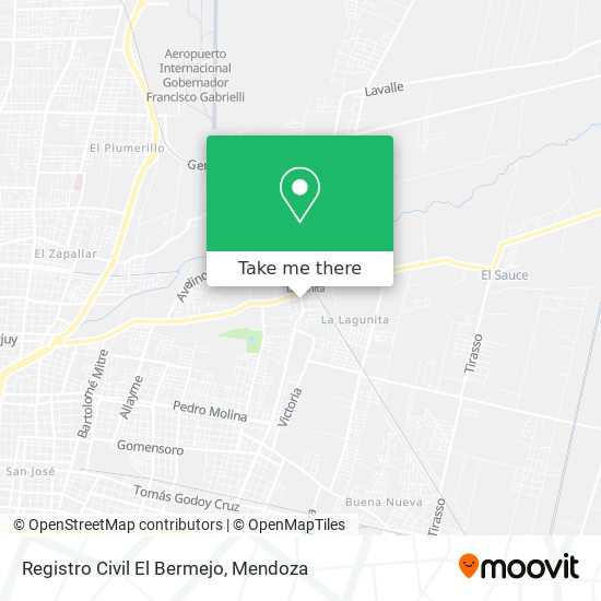 Registro Civil El Bermejo map