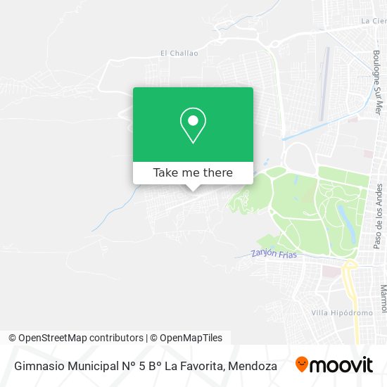 Gimnasio Municipal Nº 5 Bº La Favorita map