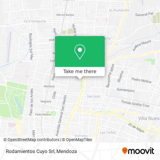 Mapa de Rodamientos Cuyo Srl