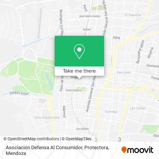 Asociación Defensa Al Consumidor, Protectora map